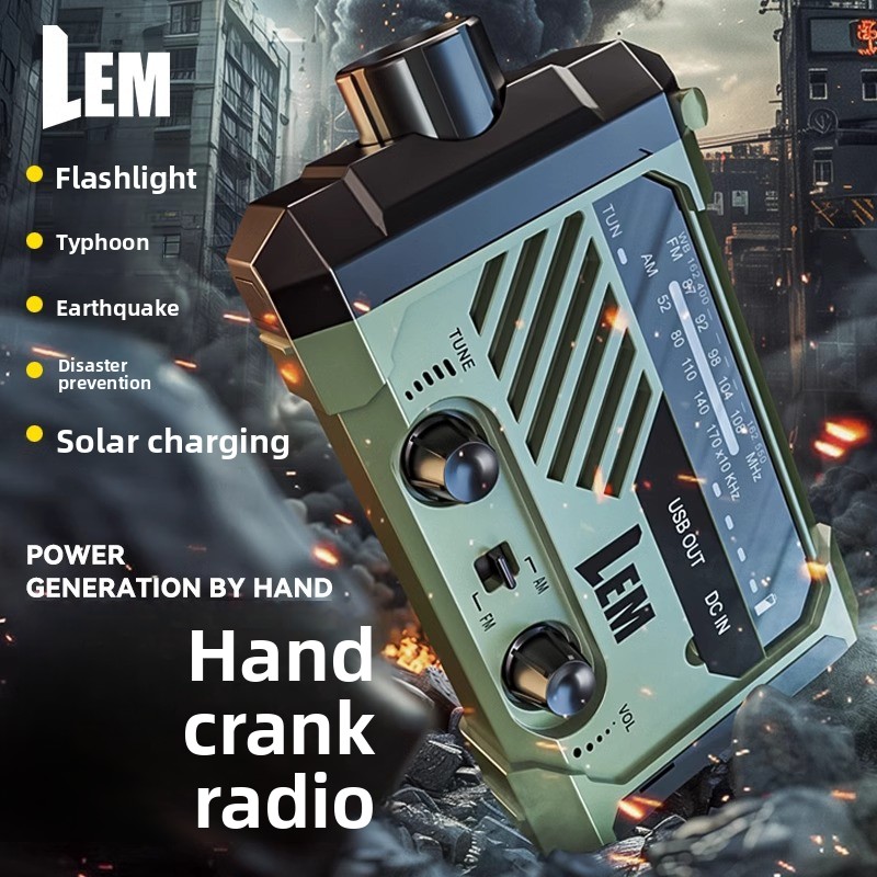 Solar Emergency Charger - راديو للبقاء على قيد الحياة -