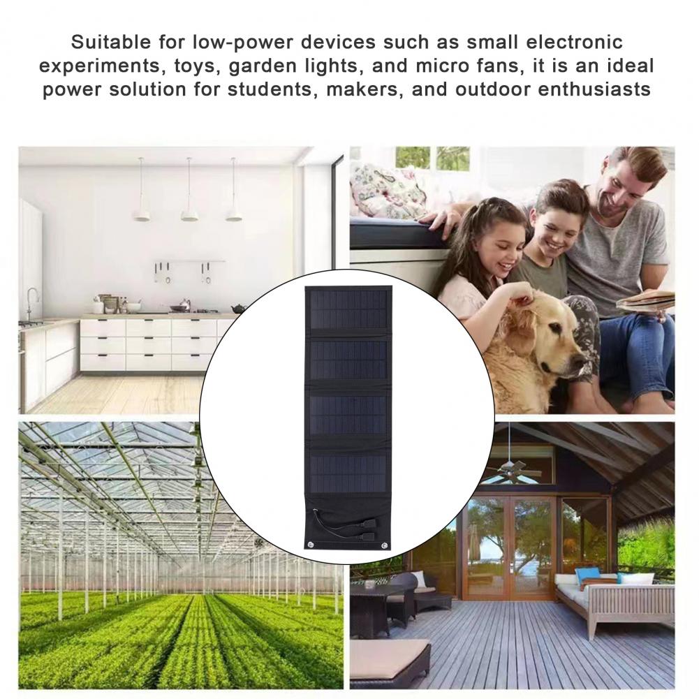 Solar Emergency Charger - شاحن لوحة شمسية خفيف الوزن قابل