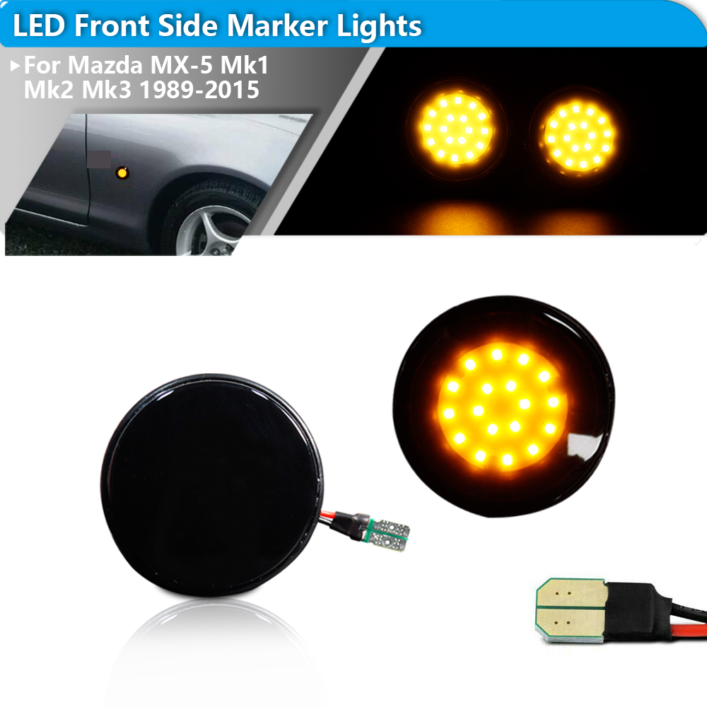 Signal Panel Orange - 2 قطعة iJDM LED الجبهة الجانب